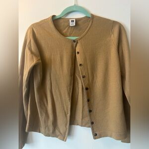 GAP Women's Tan Button-Up Cardigan